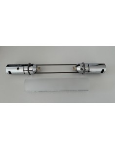 Lampe Cini & Nils 756 Tenso Gradi avec ampoule R7S 300 W, diffuseur satiné, corps chromé